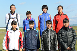 「第21回新潟県女子駅伝競走大会」の三条市代表チームのメンバー
